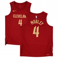 Evan Mobley Cleveland Cavaliers Autographed Fanatics Authentic Nike Red 2022-2023 Icon Swingman Jersey