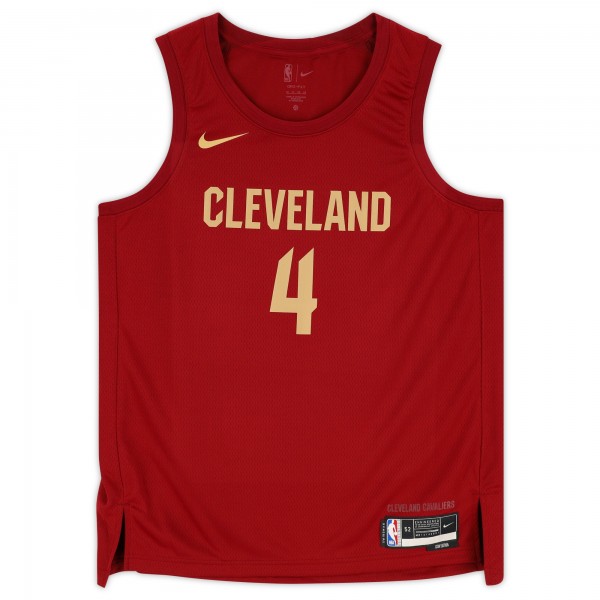 Evan Mobley Cleveland Cavaliers Autographed Fanatics Authentic Nike Red 2022-2023 Icon Swingman Jersey