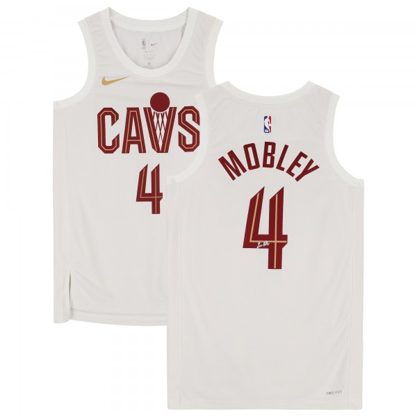 Evan Mobley Cleveland Cavaliers Autographed Fanatics Authentic Nike White 2022-2023 Association Swingman Jersey