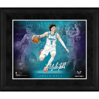 LaMelo Ball Charlotte Hornets Facsimile Signature Fanatics Authentic Framed 16 x 20 Stars of the Game Collage