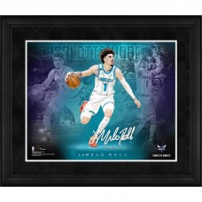 LaMelo Ball Charlotte Hornets Facsimile Signature Fanatics Authentic Framed 16 x 20 Stars of the Game Collage
