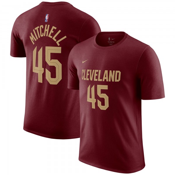 Футболка Donovan Mitchell Cleveland Cavaliers Nike Icon 2022/23 - Burgundy