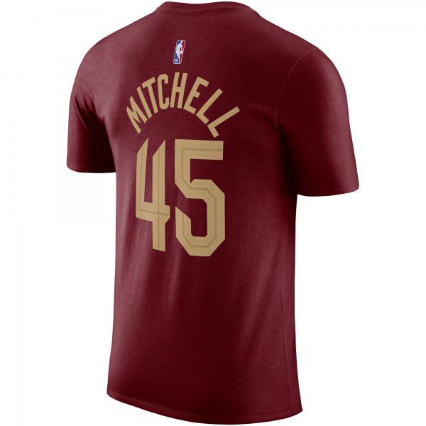 Футболка Donovan Mitchell Cleveland Cavaliers Nike Icon 2022/23 - Burgundy