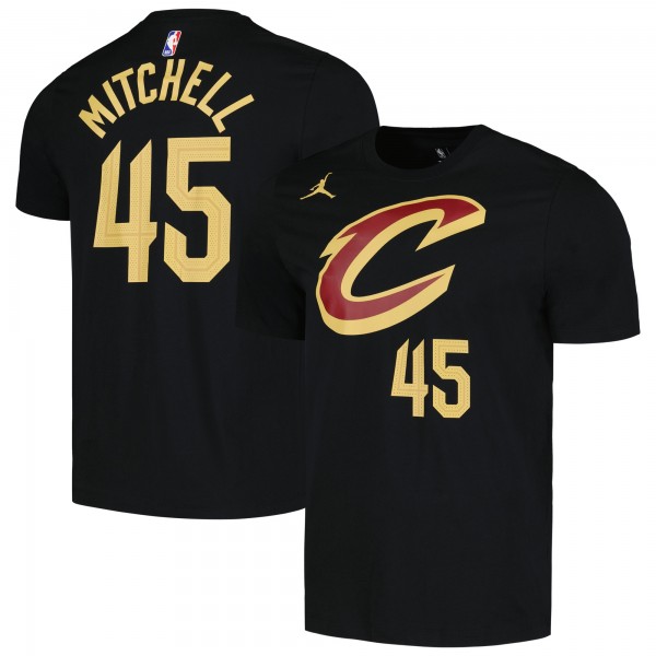 Футболка Donovan Mitchell Cleveland Cavaliers Jordan Brand 2022/23 Statement Edition - Black