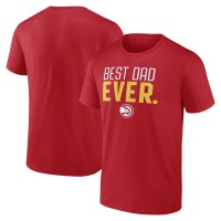 Футболка Atlanta Hawks Best Dad Ever Logo - Red