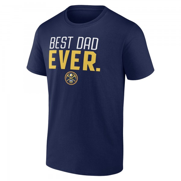 Футболка Denver Nuggets Best Dad Ever Logo - Navy