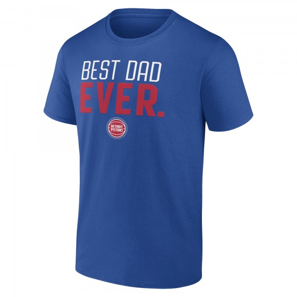 Футболка Detroit Pistons Best Dad Ever Logo - Blue