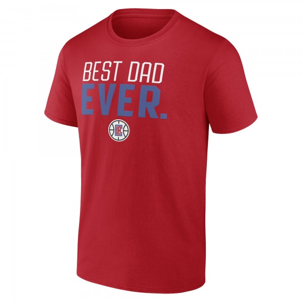 Футболка LA Clippers Best Dad Ever Logo - Red