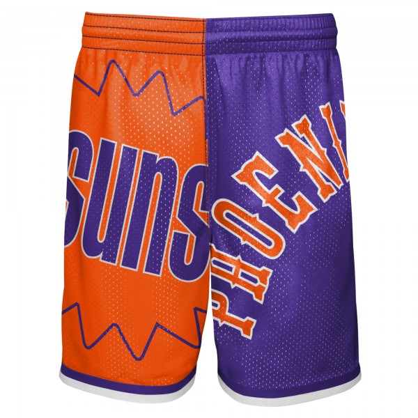 Шорты Phoenix Suns Mitchell & Ness Youth Hardwood Classics Big Face 5.0 - Orange/Purple