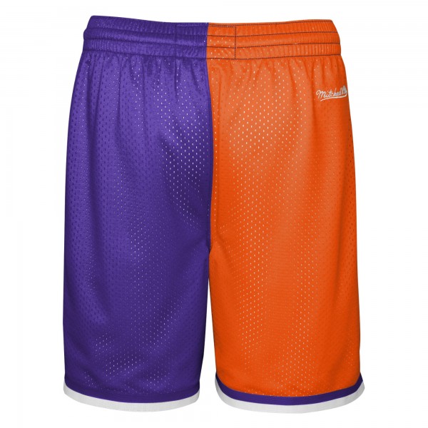 Шорты Phoenix Suns Mitchell & Ness Youth Hardwood Classics Big Face 5.0 - Orange/Purple