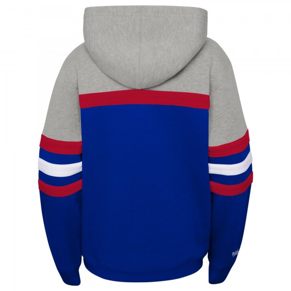 Толстовка Philadelphia 76ers Mitchell & Ness Youth Hardwood Classics Head Coach - Heather Gray/Royal