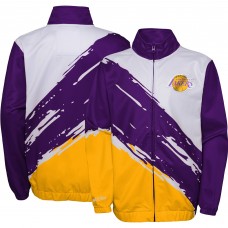 Ветровка на молнии Los Angeles Lakers Mitchell & Ness Youth Hardwood Classics Paintbrush - Purple