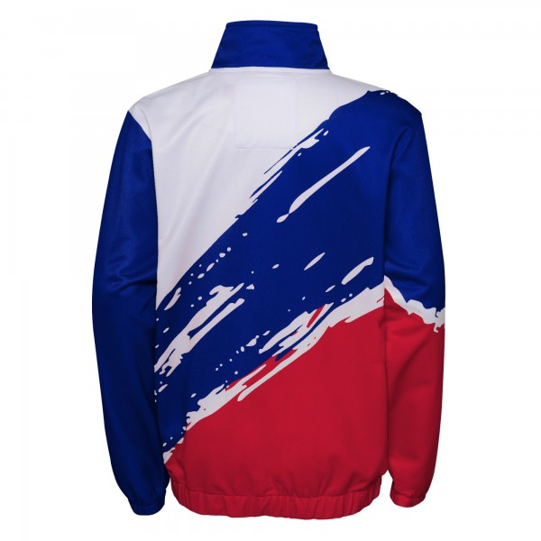 Ветровка на молнии Philadelphia 76ers Mitchell & Ness Youth Hardwood Classics Paintbrush - Royal