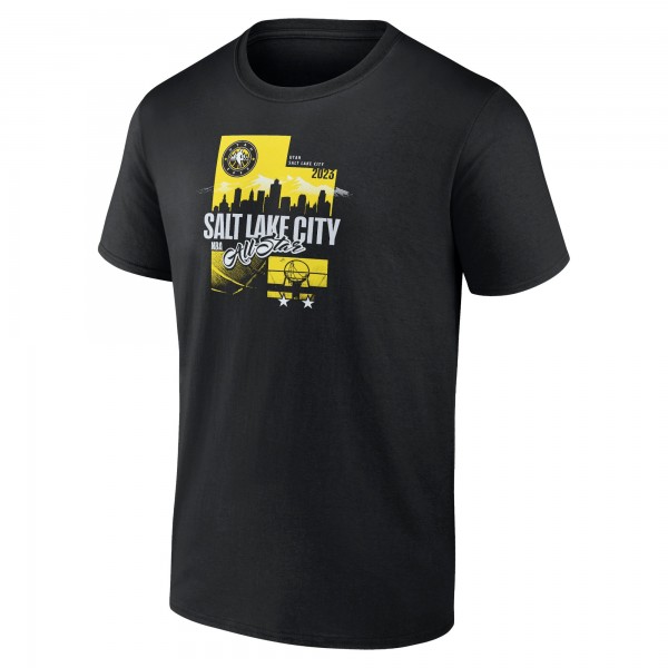Футболка Fanatics Branded 2023 NBA All-Star Game Hometown Text Utah - Black