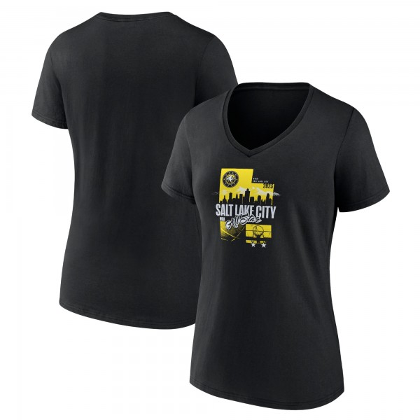 Футболка Womens 2023 NBA All-Star Game Hometown Text Utah - Black