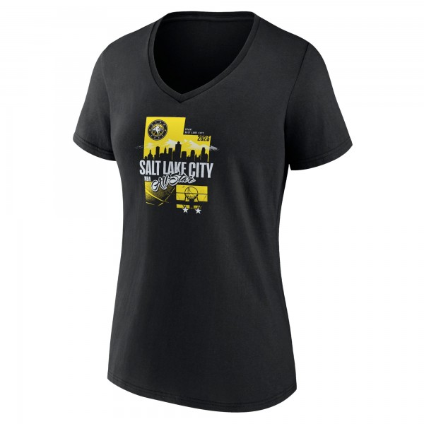 Футболка Womens 2023 NBA All-Star Game Hometown Text Utah - Black