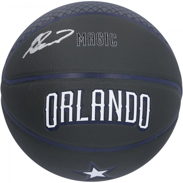 Jalen Suggs Orlando Magic Autographed Fanatics Authentic Black 2022-2023 Edition Wilson City Collector Basketball