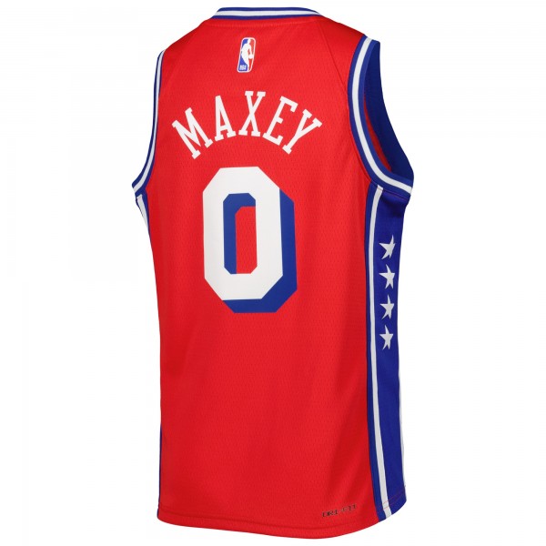 Подростковая Philadelphia 76ers Tyrese Maxey Jordan Brand Red Swingman Jersey - Statement Edition
