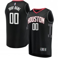 Houston Rockets Fast Break Replica Custom Jersey - Statement Edition - Black