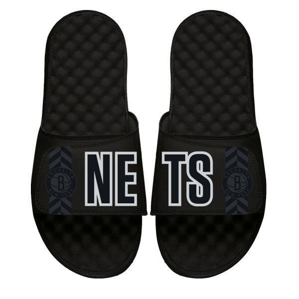 Шлепки Brooklyn Nets ISlide Statement - Black
