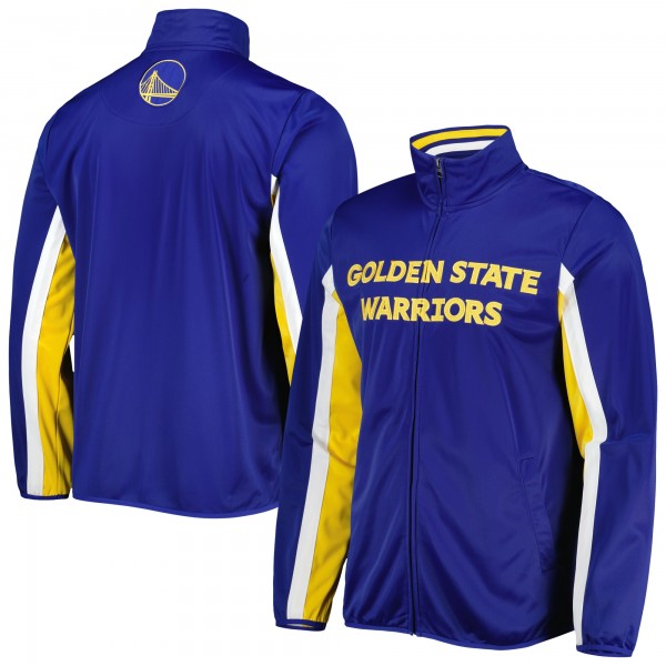 Кофта на молнии Golden State Warriors G-III Sports by Carl Banks Contender Wordmark Full-Zip Track - Royal
