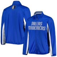 Кофта на молнии Dallas Mavericks G-III Sports by Carl Banks Contender Wordmark Full-Zip Track - Blue