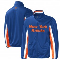 Кофта на молнии New York Knicks G-III Sports by Carl Banks Contender Wordmark Full-Zip Track - Blue
