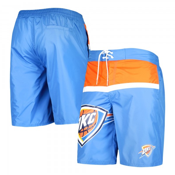 Oklahoma City Thunder G-III Sports by Carl Banks Blue Sea Wind Swim Trunks