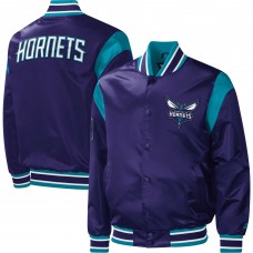 Куртка на кнопках Charlotte Hornets Starter Force Play Satin Varsity - Purple