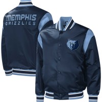 Куртка на кнопках Memphis Grizzlies Starter Force Play Satin Varsity - Navy