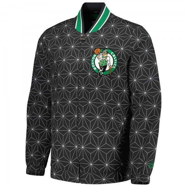 Куртка на молнии Boston Celtics Starter In-Field Play Fashion Satin Varsity - Black