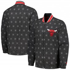Куртка на молнии Chicago Bulls Starter In-Field Play Fashion Satin Varsity - Black