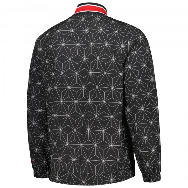Куртка на молнии Chicago Bulls Starter In-Field Play Fashion Satin Varsity - Black