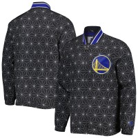 Куртка на молнии Golden State Warriors Starter In-Field Play Fashion Satin Varsity - Black