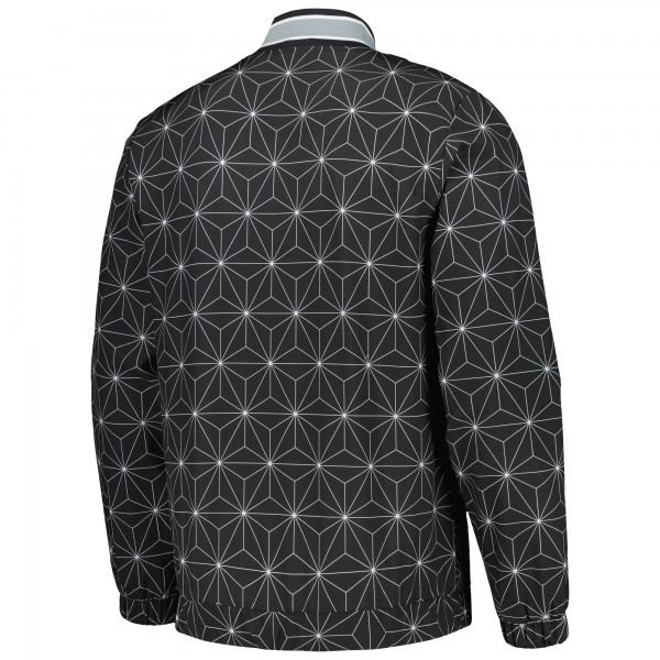 Куртка на молнии Brooklyn Nets Starter In-Field Play Fashion Satin Varsity - Black