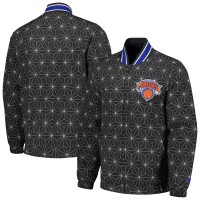 Куртка на молнии New York Knicks Starter In-Field Play Fashion Satin Varsity - Black