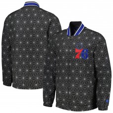 Куртка на молнии Philadelphia 76ers Starter In-Field Play Fashion Satin Varsity - Black