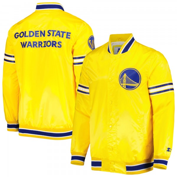 Куртка на кнопках Golden State Warriors Starter Slider Satin Varsity - Gold