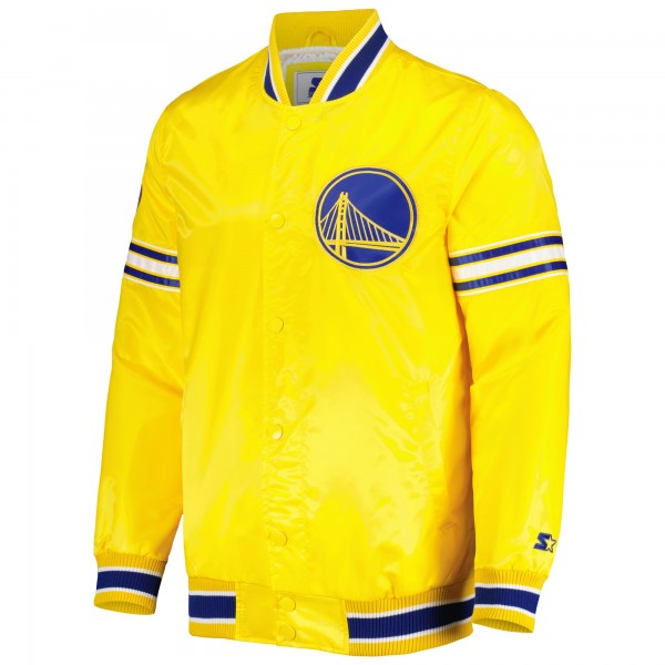 Куртка на кнопках Golden State Warriors Starter Slider Satin Varsity - Gold