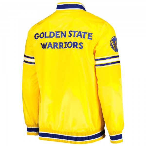 Куртка на кнопках Golden State Warriors Starter Slider Satin Varsity - Gold