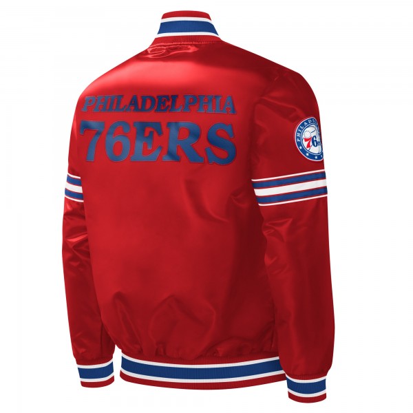 Куртка на кнопках Philadelphia 76ers Starter Slider Satin Varsity - Red