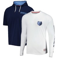 Футболка с капюшоном и толстовка Memphis Grizzlies Tommy Jeans Matthew 2-In-1 - Navy/White