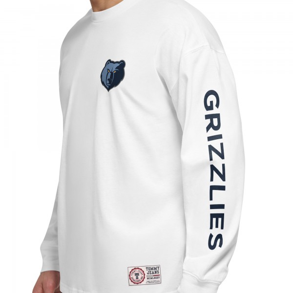 Футболка с капюшоном и толстовка Memphis Grizzlies Tommy Jeans Matthew 2-In-1 - Navy/White