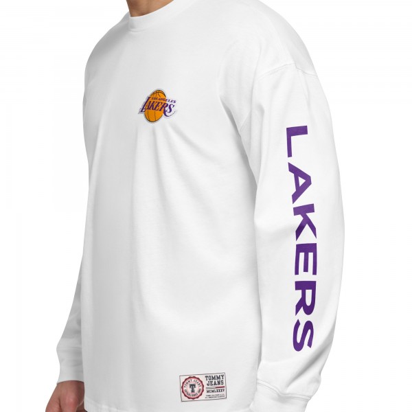 Футболка с капюшоном и толстовка Los Angeles Lakers Tommy Jeans Matthew 2 In 1 - Purple/White