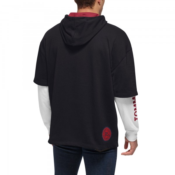 Футболка Miami Heat Tommy Jeans Black/White Matthew 2-In-1 & Hoodie Combo Set