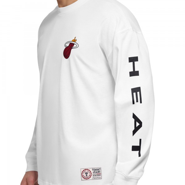 Футболка Miami Heat Tommy Jeans Black/White Matthew 2-In-1 & Hoodie Combo Set