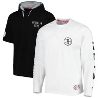 Футболка с капюшоном и толстовка Brooklyn Nets Tommy Jeans Matthew 2-In-1 - Black/White