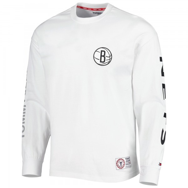Футболка с капюшоном и толстовка Brooklyn Nets Tommy Jeans Matthew 2-In-1 - Black/White