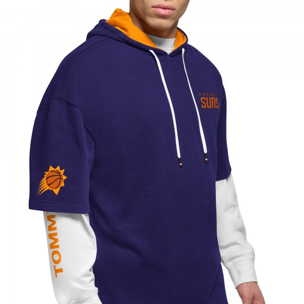 Футболка с капюшоном и толстовка Phoenix Suns Tommy Jeans Matthew 2 In 1 - Purple/White