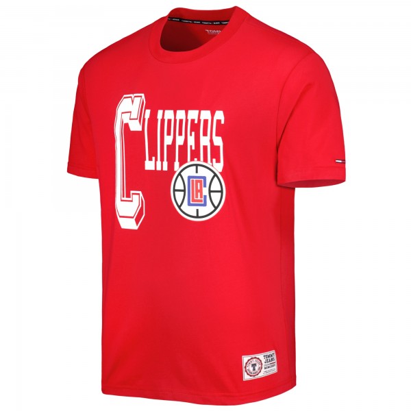 Футболка LA Clippers Tommy Jeans Mel Varsity - Red
